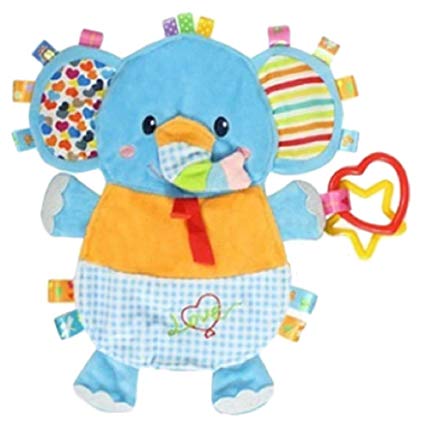 Elephant Taggie Activity Blanket and Sensory Toy Baby Gifts For Newborns on Up