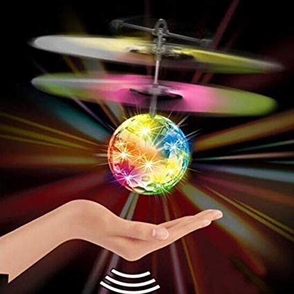 Remote Flying RC Ball, Misaky Infrared Induction Mini Aircraft Flashing Light Toys For Kids