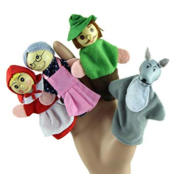 Baby Kids Educational Toy, FTXJ Cute Vivid Funny 4PCS Little Red Riding Hood Finger Puppets Christmas...