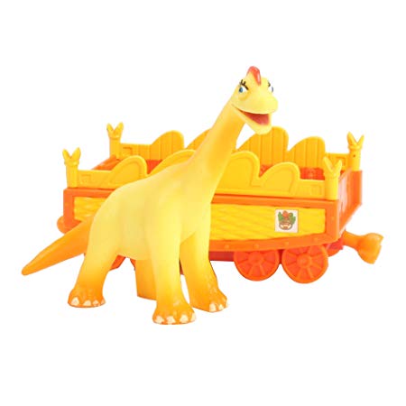 Learning Curve Dinosaur Train Collectible Dinosaur With Train Car - My Friends Are Quadrapeds: Ella Brachiosaurus