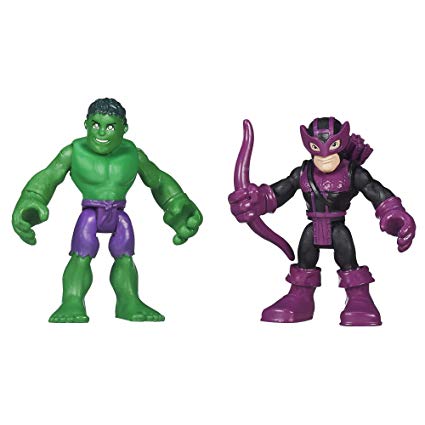 Playskool Heroes Marvel Super Hero Adventures Hulk and Marvel's Hawkeye