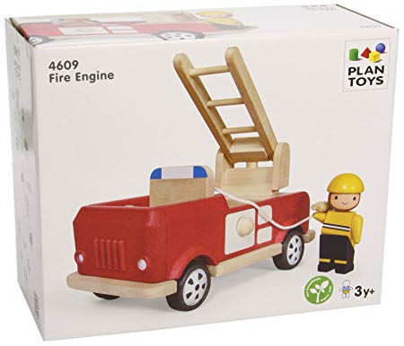 Plan Toys Fire Engine Playset