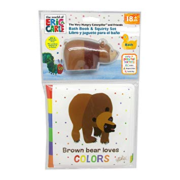 Kids Preferred The World of Eric Carle, The Very Hungry Caterpillar & Friends Brown Bear Bath Book &...