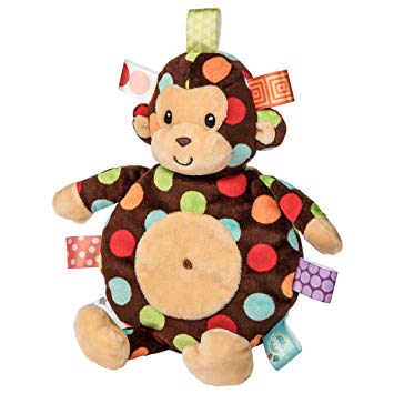 Taggies Dazzle Dots Monkey Cookie Crinkle Toy