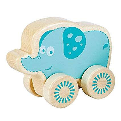 Fat Brain Toys Nature Buddies Wooden Rollers - Elephant