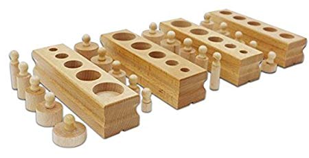 Otulet NEW Educational Wooden Toy Montessori Cylinder Socket Early Development Learning