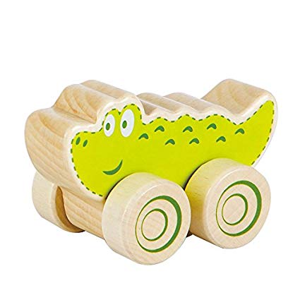 Fat Brain Toys Nature Buddies Wooden Rollers - Crocodile