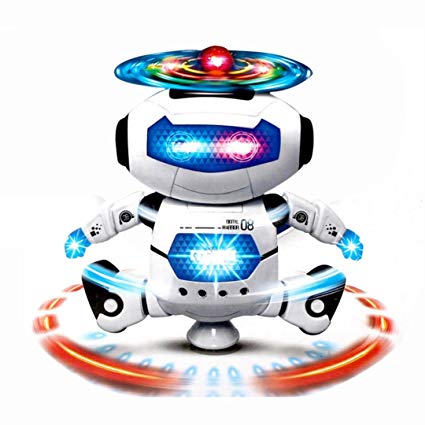 DATEWORK Electronic Walking Dancing Smart Space Robot Astronaut Kids Music Light Toys