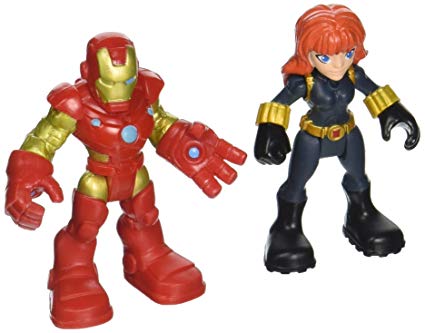 Playskool Heroes Super Hero Adventures Iron Man & Marvels Black Widow Toy