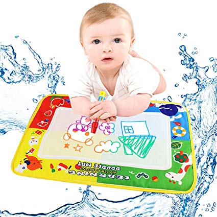 Lookatool® Cute 4 Color Water Drawing Painting Mat Board &Magic Pen Doodle Kids Toy Gift 46X30cm