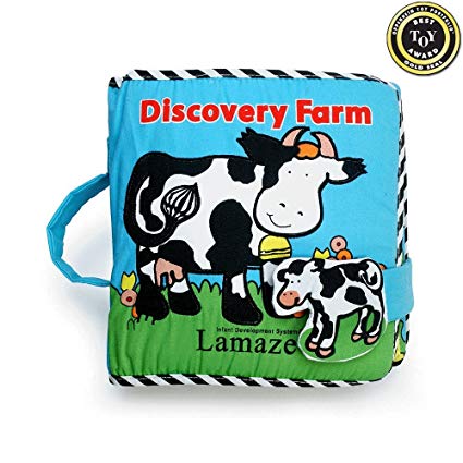 Genius Baby Toys Discovery Farm Soft Cloth Lift-the-flaps Book