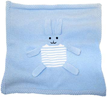 Estella Estella Bunny Security Blanket - Blue
